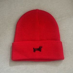 PINK brand red beanie Victoria Secret